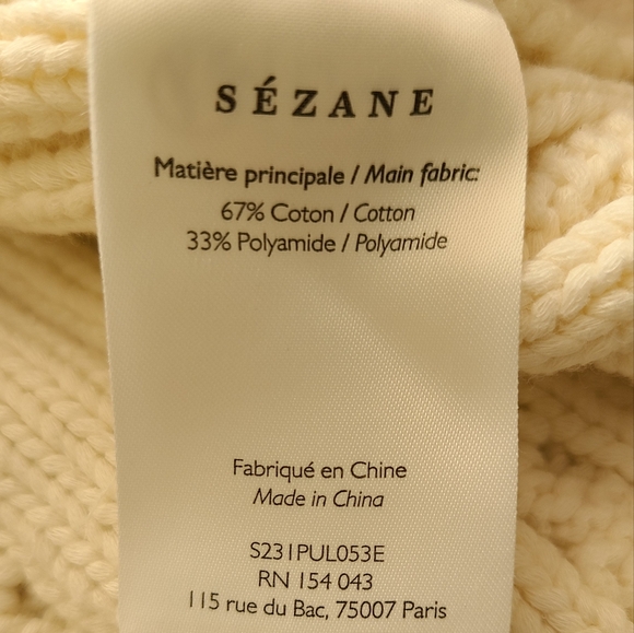 Sezane Cable Knit Sweater - Picture 4 of 6